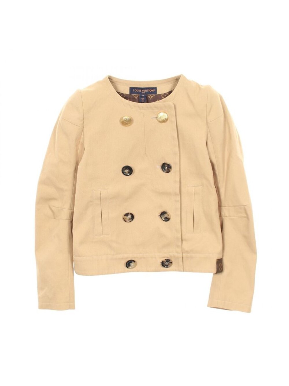 Louis Vuitton Collarless Jacket WW Cotton